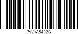Código de barras (EAN, GTIN, SKU, ISBN): '7WAA5402S'