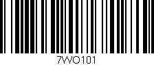 Código de barras (EAN, GTIN, SKU, ISBN): '7WO101'