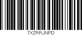 Código de barras (EAN, GTIN, SKU, ISBN): '7XZRRJNPD'