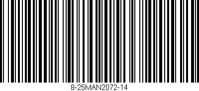 Código de barras (EAN, GTIN, SKU, ISBN): '8-25MAN2072-14'