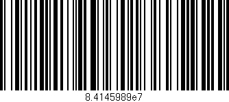 Código de barras (EAN, GTIN, SKU, ISBN): '8.4145989e7'