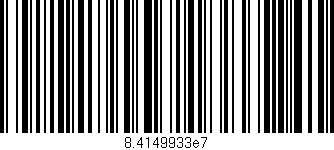 Código de barras (EAN, GTIN, SKU, ISBN): '8.4149933e7'