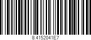 Código de barras (EAN, GTIN, SKU, ISBN): '8.4152041E7'