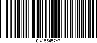 Código de barras (EAN, GTIN, SKU, ISBN): '8.4155457e7'