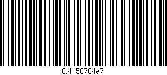 Código de barras (EAN, GTIN, SKU, ISBN): '8.4158704e7'