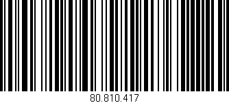 Código de barras (EAN, GTIN, SKU, ISBN): '80.810.417'
