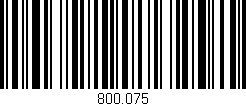 Código de barras (EAN, GTIN, SKU, ISBN): '800.075'