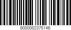 Código de barras (EAN, GTIN, SKU, ISBN): '8000002375146'