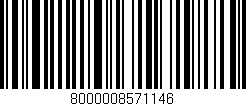Código de barras (EAN, GTIN, SKU, ISBN): '8000008571146'