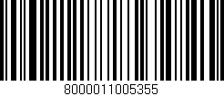 Código de barras (EAN, GTIN, SKU, ISBN): '8000011005355'