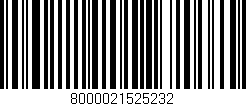 Código de barras (EAN, GTIN, SKU, ISBN): '8000021525232'