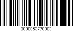 Código de barras (EAN, GTIN, SKU, ISBN): '8000053770983'
