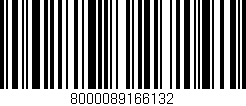 Código de barras (EAN, GTIN, SKU, ISBN): '8000089166132'