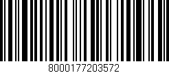 Código de barras (EAN, GTIN, SKU, ISBN): '8000177203572'