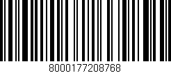 Código de barras (EAN, GTIN, SKU, ISBN): '8000177208768'