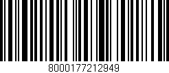 Código de barras (EAN, GTIN, SKU, ISBN): '8000177212949'