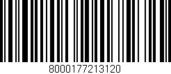 Código de barras (EAN, GTIN, SKU, ISBN): '8000177213120'