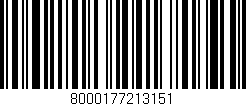 Código de barras (EAN, GTIN, SKU, ISBN): '8000177213151'