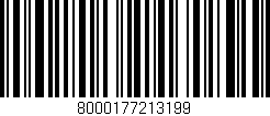 Código de barras (EAN, GTIN, SKU, ISBN): '8000177213199'