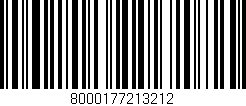 Código de barras (EAN, GTIN, SKU, ISBN): '8000177213212'