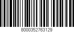 Código de barras (EAN, GTIN, SKU, ISBN): '8000352763129'