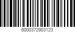Código de barras (EAN, GTIN, SKU, ISBN): '8000372903123'