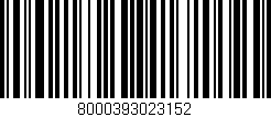 Código de barras (EAN, GTIN, SKU, ISBN): '8000393023152'
