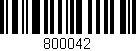 Código de barras (EAN, GTIN, SKU, ISBN): '800042'
