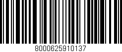 Código de barras (EAN, GTIN, SKU, ISBN): '8000625910137'