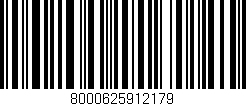 Código de barras (EAN, GTIN, SKU, ISBN): '8000625912179'