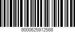 Código de barras (EAN, GTIN, SKU, ISBN): '8000625912568'