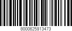 Código de barras (EAN, GTIN, SKU, ISBN): '8000625913473'