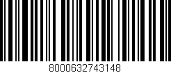Código de barras (EAN, GTIN, SKU, ISBN): '8000632743148'