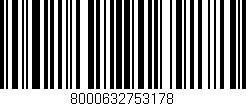 Código de barras (EAN, GTIN, SKU, ISBN): '8000632753178'
