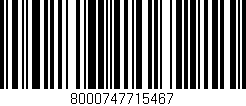 Código de barras (EAN, GTIN, SKU, ISBN): '8000747715467'