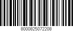 Código de barras (EAN, GTIN, SKU, ISBN): '8000825072208'