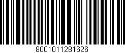 Código de barras (EAN, GTIN, SKU, ISBN): '8001011281626'