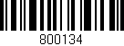 Código de barras (EAN, GTIN, SKU, ISBN): '800134'