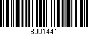 Código de barras (EAN, GTIN, SKU, ISBN): '8001441'