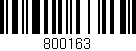 Código de barras (EAN, GTIN, SKU, ISBN): '800163'