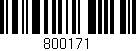 Código de barras (EAN, GTIN, SKU, ISBN): '800171'