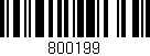 Código de barras (EAN, GTIN, SKU, ISBN): '800199'
