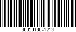 Código de barras (EAN, GTIN, SKU, ISBN): '8002018041213'