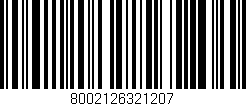 Código de barras (EAN, GTIN, SKU, ISBN): '8002126321207'