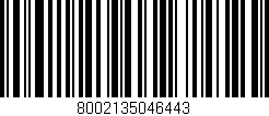 Código de barras (EAN, GTIN, SKU, ISBN): '8002135046443'