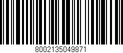 Código de barras (EAN, GTIN, SKU, ISBN): '8002135049871'