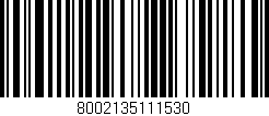 Código de barras (EAN, GTIN, SKU, ISBN): '8002135111530'