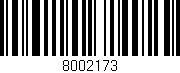 Código de barras (EAN, GTIN, SKU, ISBN): '8002173'
