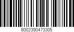 Código de barras (EAN, GTIN, SKU, ISBN): '8002390473305'