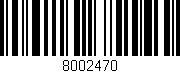 Código de barras (EAN, GTIN, SKU, ISBN): '8002470'